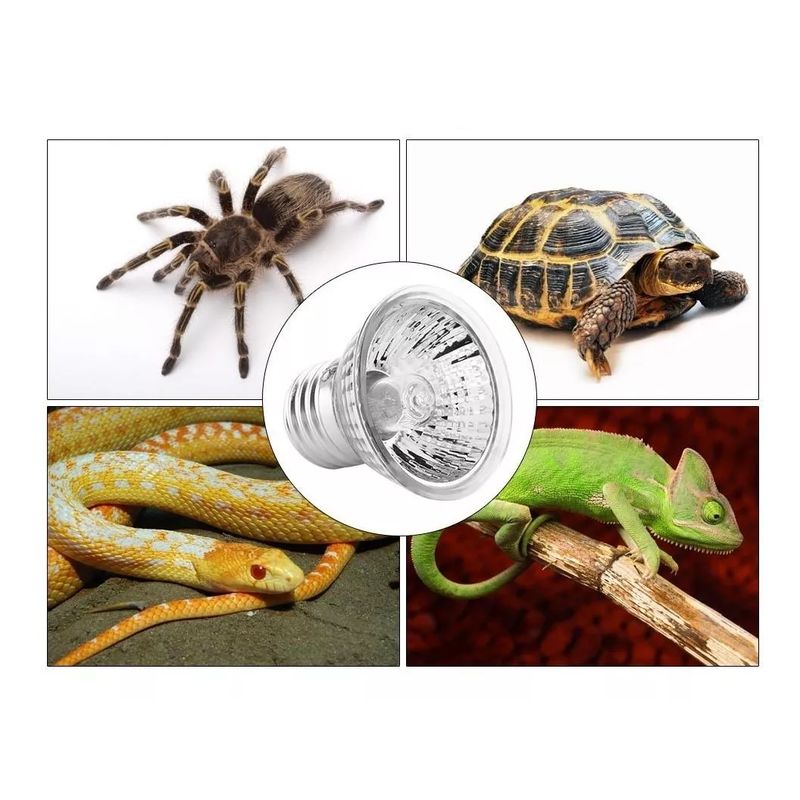 GENERICO - PACK 2 FOCOS UVB + UVA PARA REPTILES MASCOTAS 25W 220V