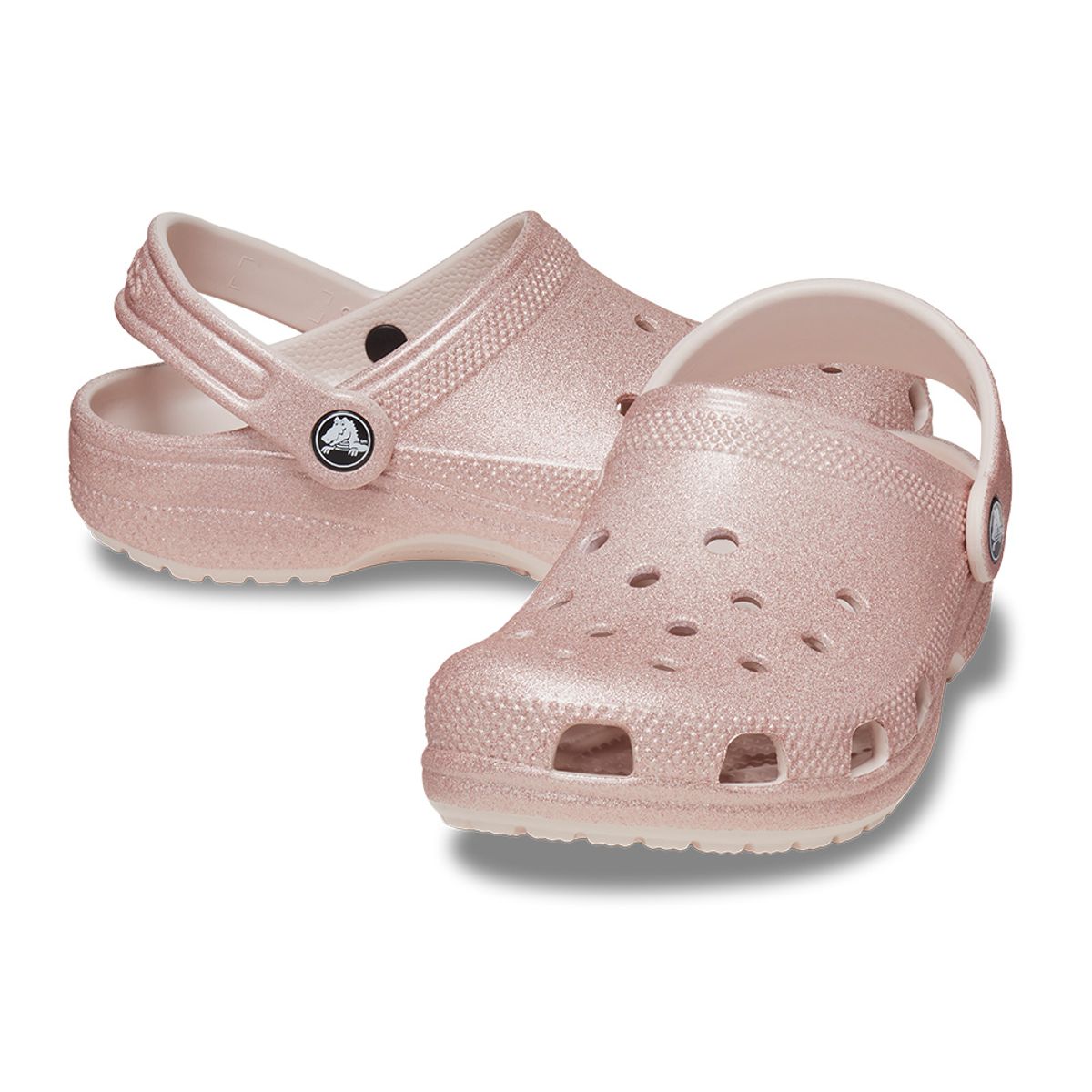 CROCS - Zuecos CROCS Classic Glitter Clog K Quartz Glitter Niños