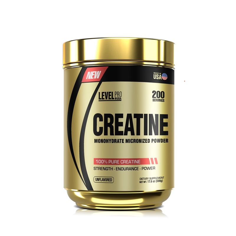 LEVEL PRO - Creatina Level Pro 500gr Creatina Monohidratada 100% Pure Creatine