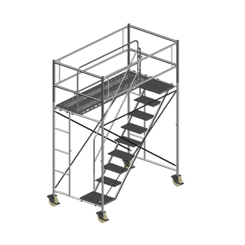 GENERICO - Andamio Torre de Acceso Móvil H 2m + 1m de baranda