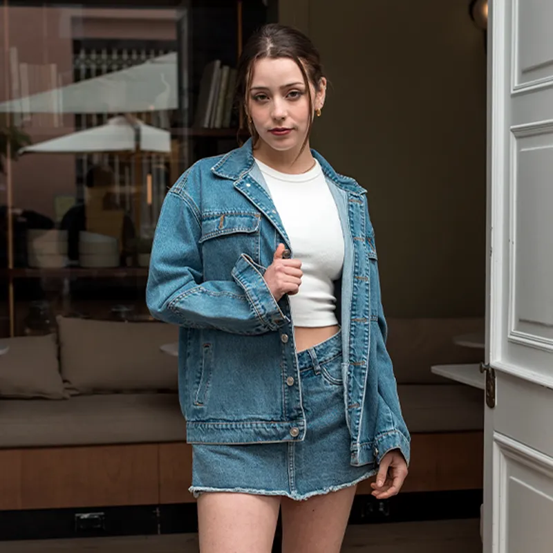 DESIRE - Casaca Jean Charo Oversize Desire