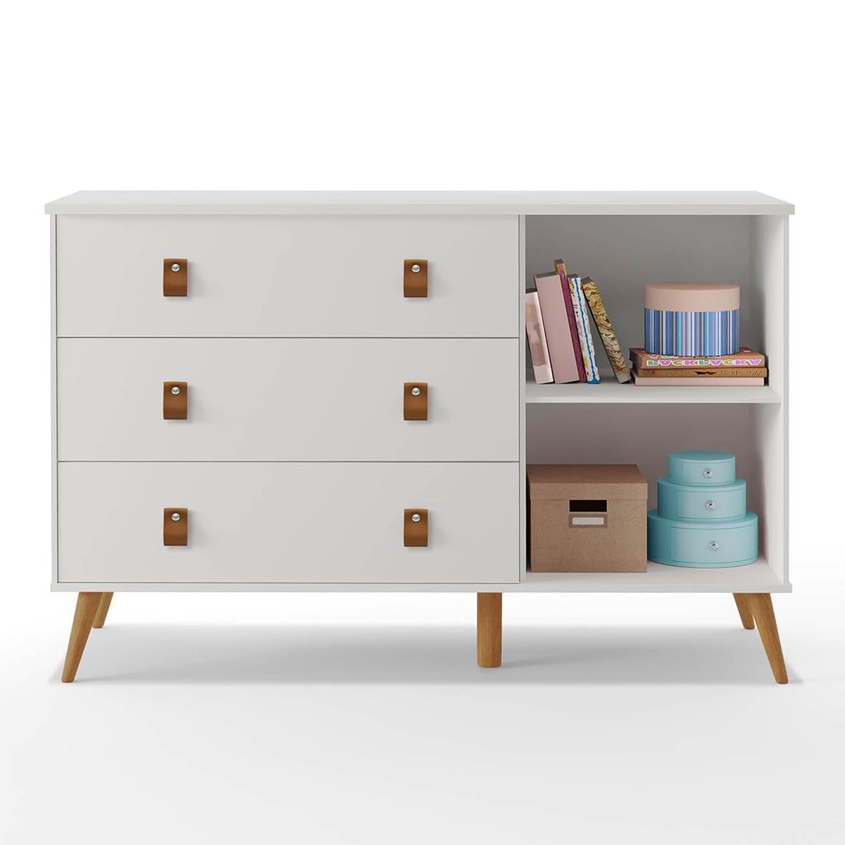 GENERICO - Comoda Moderna  3Cj Blanco ZurielAmore Home