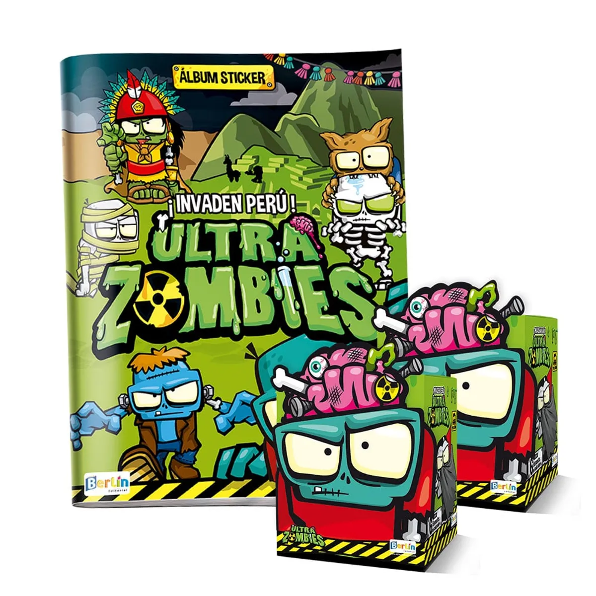 EDITORIAL BERLIN - ALBUM ULTRA ZOMBIES, ALBUM TAPA BLANDA + 2 PAQUETONES (100 sobres)