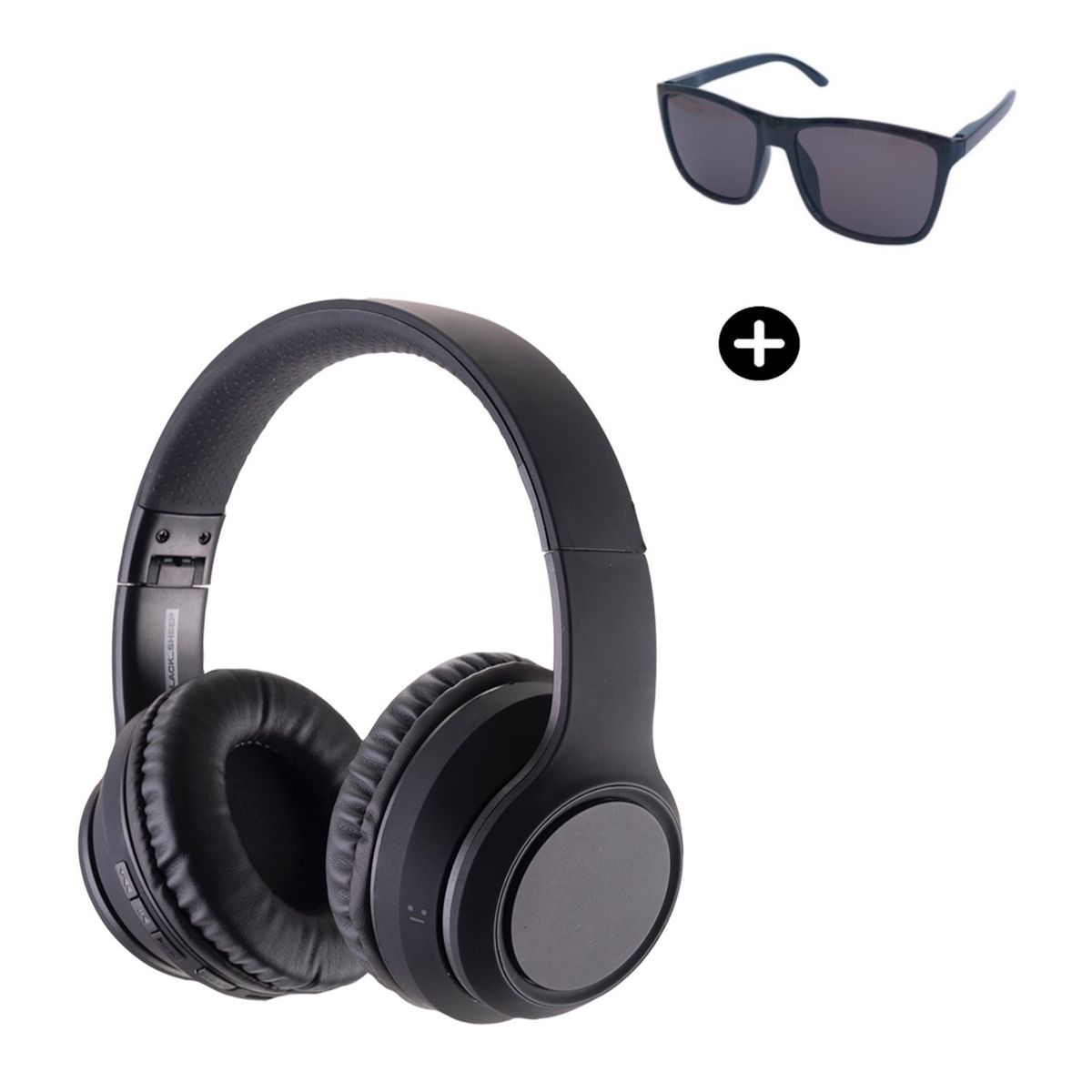BLACKSHEEP - Audifonos Headphones BlackSheep Smoke 2 BT Black + Lentes