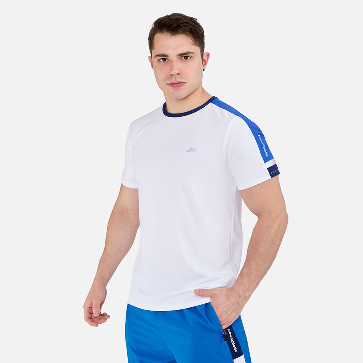NEW ATHLETIC - Polo Mc New Athletic Izan Blanco Con Azulino Hombre