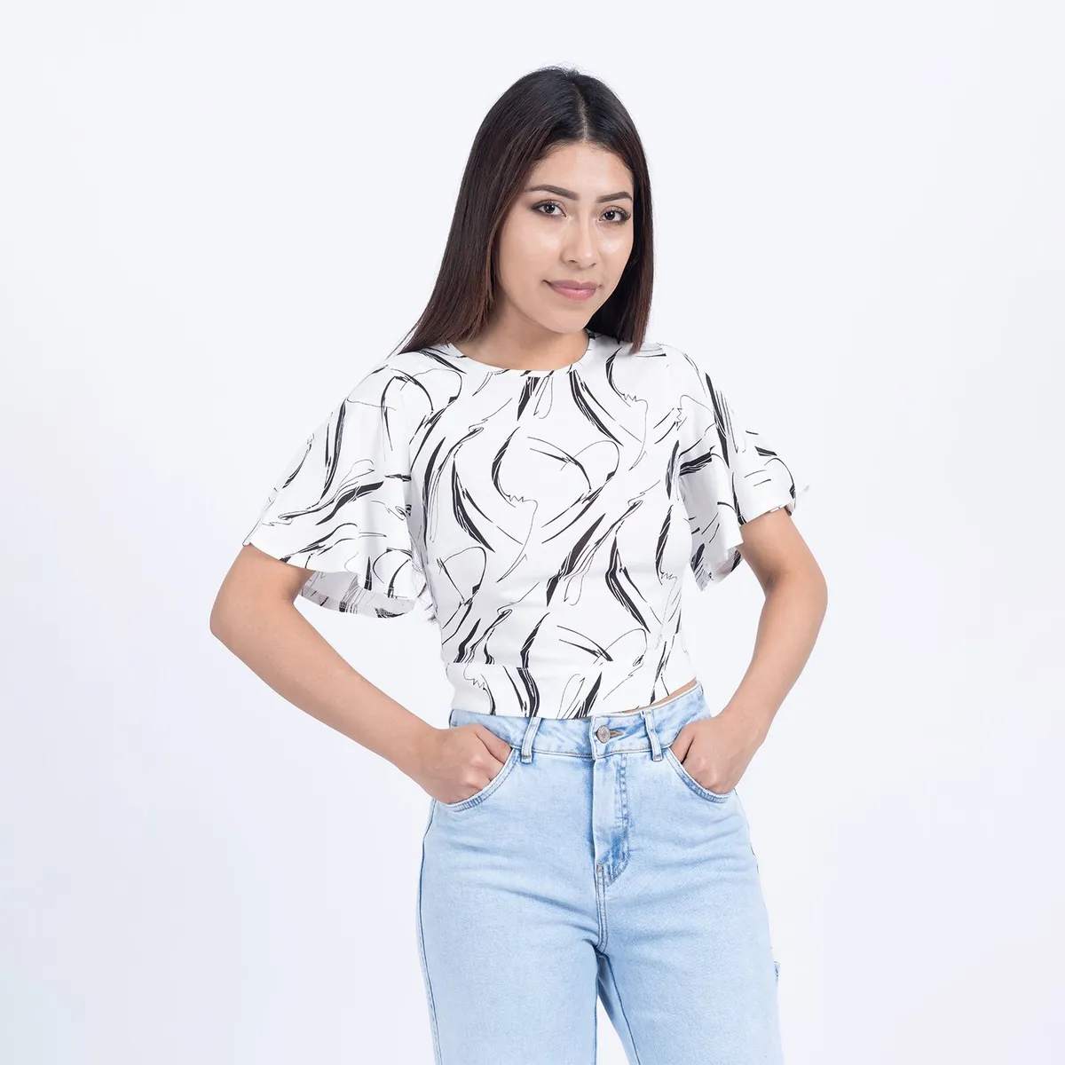 MOCALY - Blusa Casual Mujer en Lino Licrado