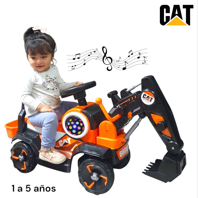 CAT - BUGUI EXCAVADORA CAT  CON PALA FLEXIBLE MUSICAL Y LUCES