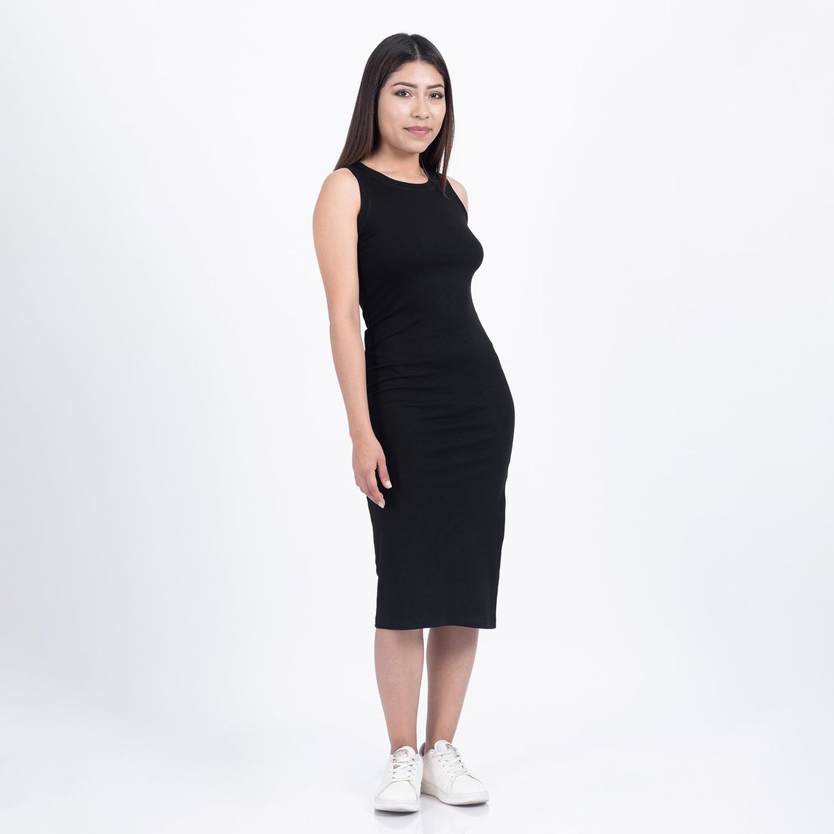 MOCALY - Vestido Largo Mujer con Abertura