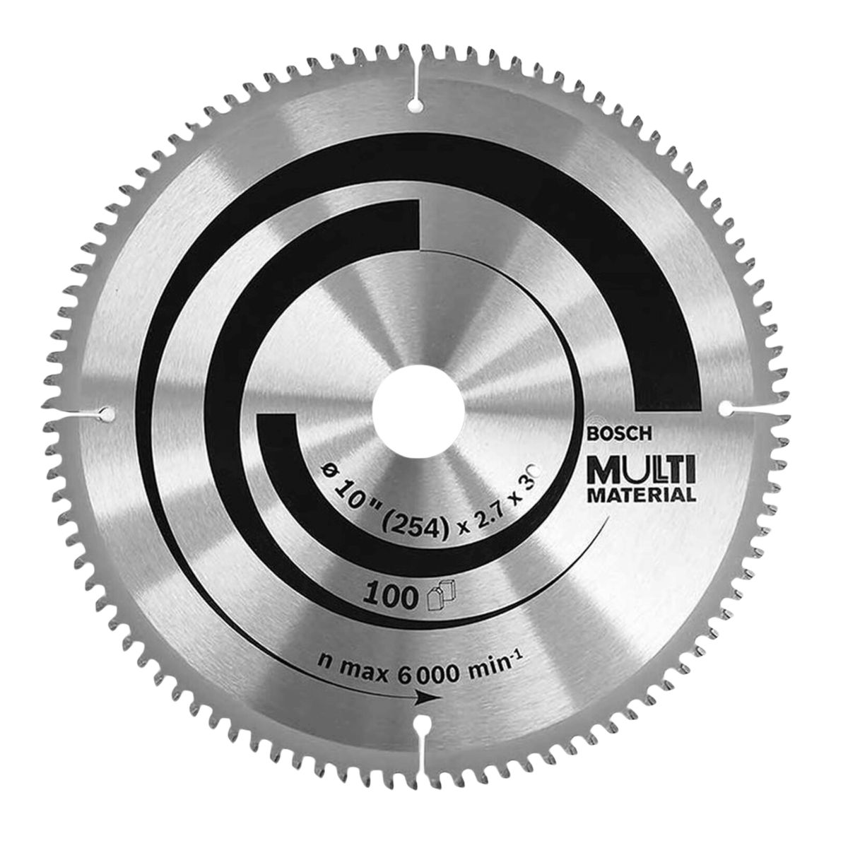 BOSCH - DISCO CARBURADO DENTADO CORTE MADERA MULTIMATERIAL 10 X 100D - BOSCH