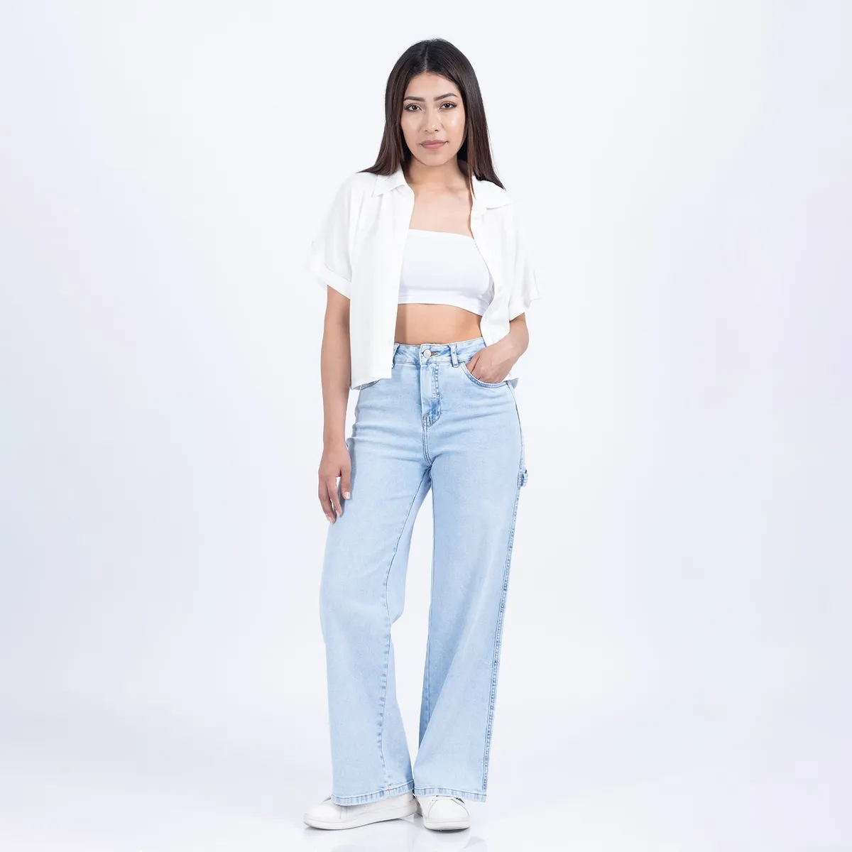 MOCALY - Camisa Casual Mujer en Lino