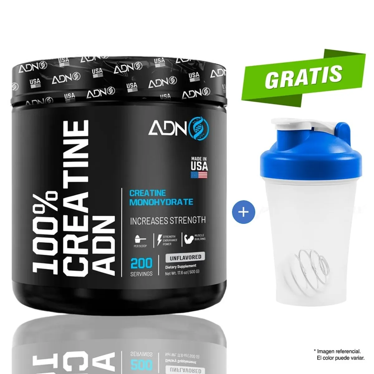 ADN - Creatina ADN Nutrition 500gr Americana