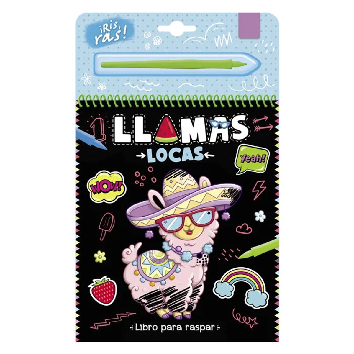 GENERICO - Llamas Locas  Libro para Raspar