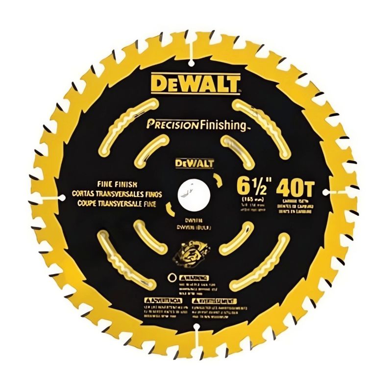 DEWALT - DISCO CARBURADO DENTADO CORTE MADERA 6 ½" x 40D DW9196 - DEWALT
