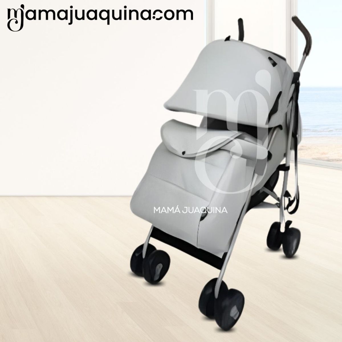 BABY - Coche Bastón de Lujo «ADOU» Gray