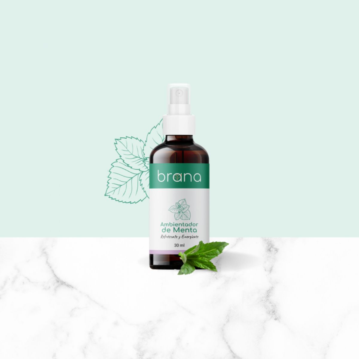 BRANA - Perfume Terapéutico de Menta x 30 ml - Brana