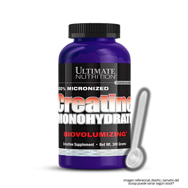 ULTIMATE NUTRITION - Creatina Ultimate Nutrition 300 g - Creatina Monohidratada + scoop