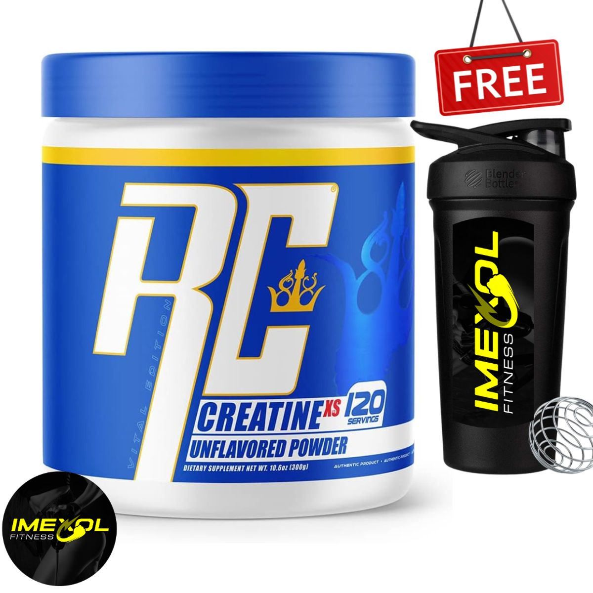 RONNIE COLEMAN - Creatina Monohidratada Ronnie Coleman 300gr +Shaker - Tienda Fisica