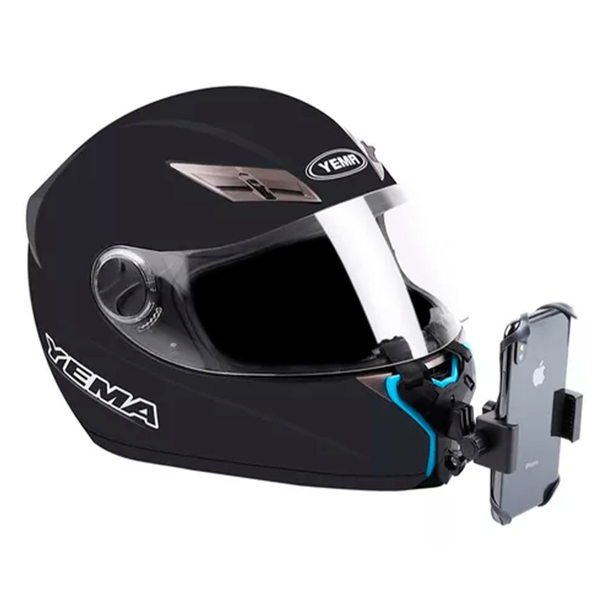 GENERICO - SOPORTE DE MENTON DE CASCO 2EN1 GOPRO Y CELULAR