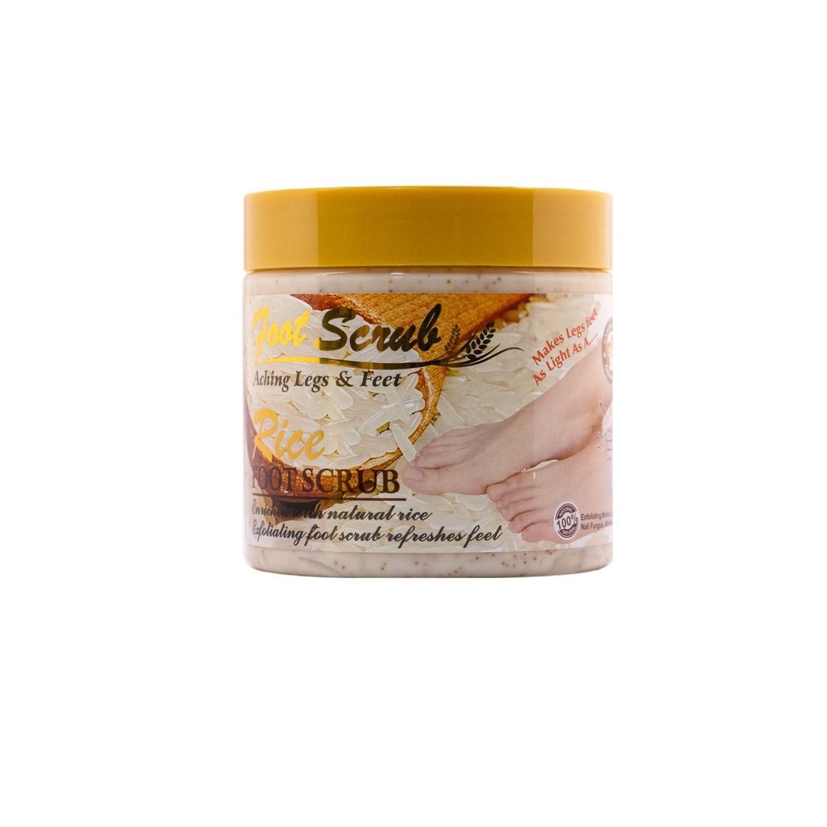 WOKALI - Exfoliante Para Pies a Base de Arroz Wokali de 500g