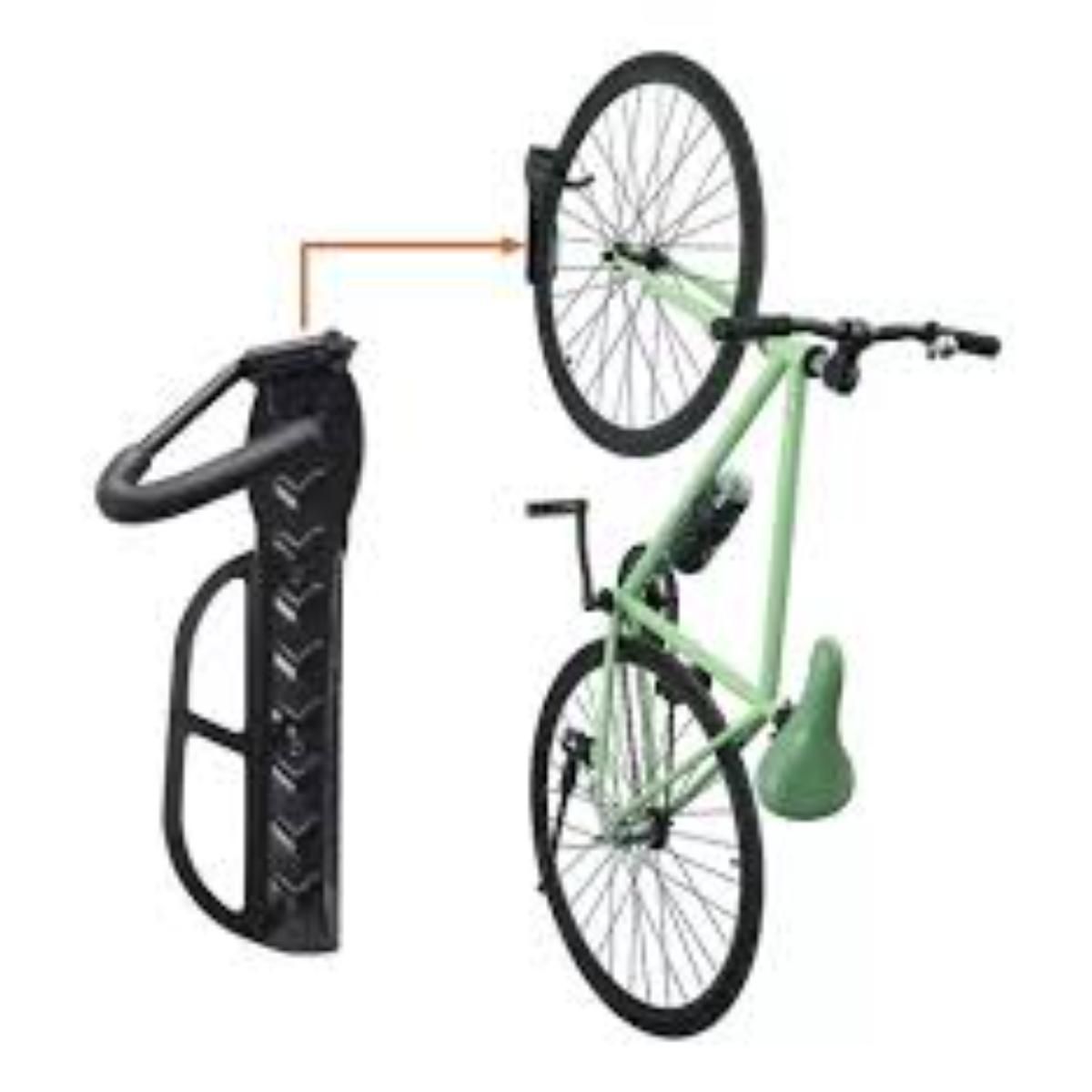 GENERICO - PAR DE RACK DE METAL PARA PARED PARA BICICLETA