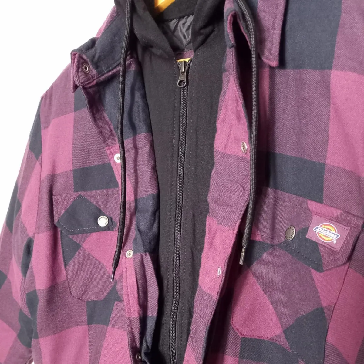 GENERICO - Casaca Camisera Dickies con capucha y relleno - Cuadros