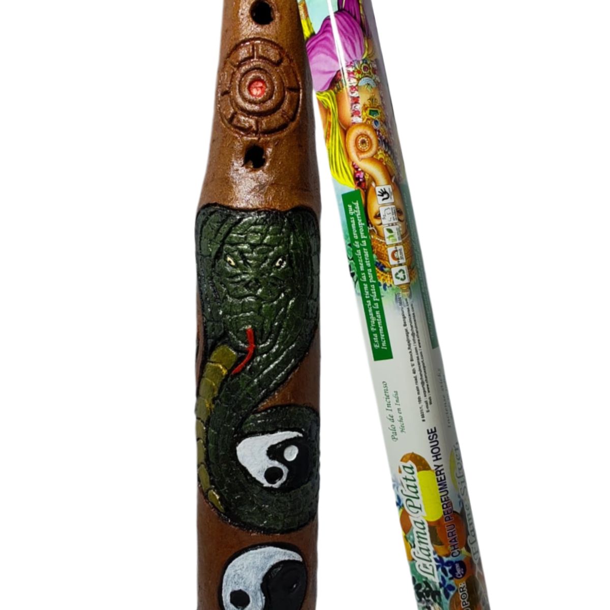 GENERICO - HUMIFICADOR DIFUSOR AROMAS QUEMADOR INCIENSO ADORNO + 10 INCIENSOS