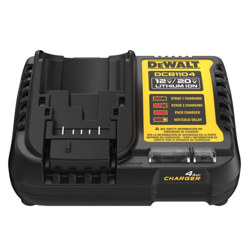 DEWALT - Cargador de Batería Ion de Litio 12V  20V Dewalt DCB1104-B2