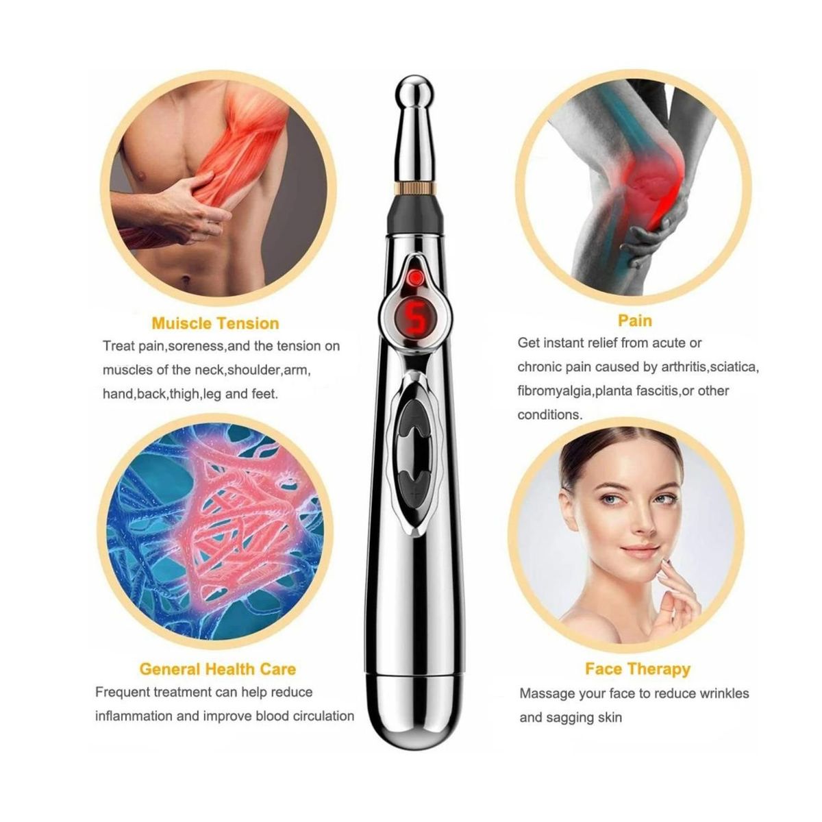 ROSH - Lápiz de Acupuntura Electrico Portatil