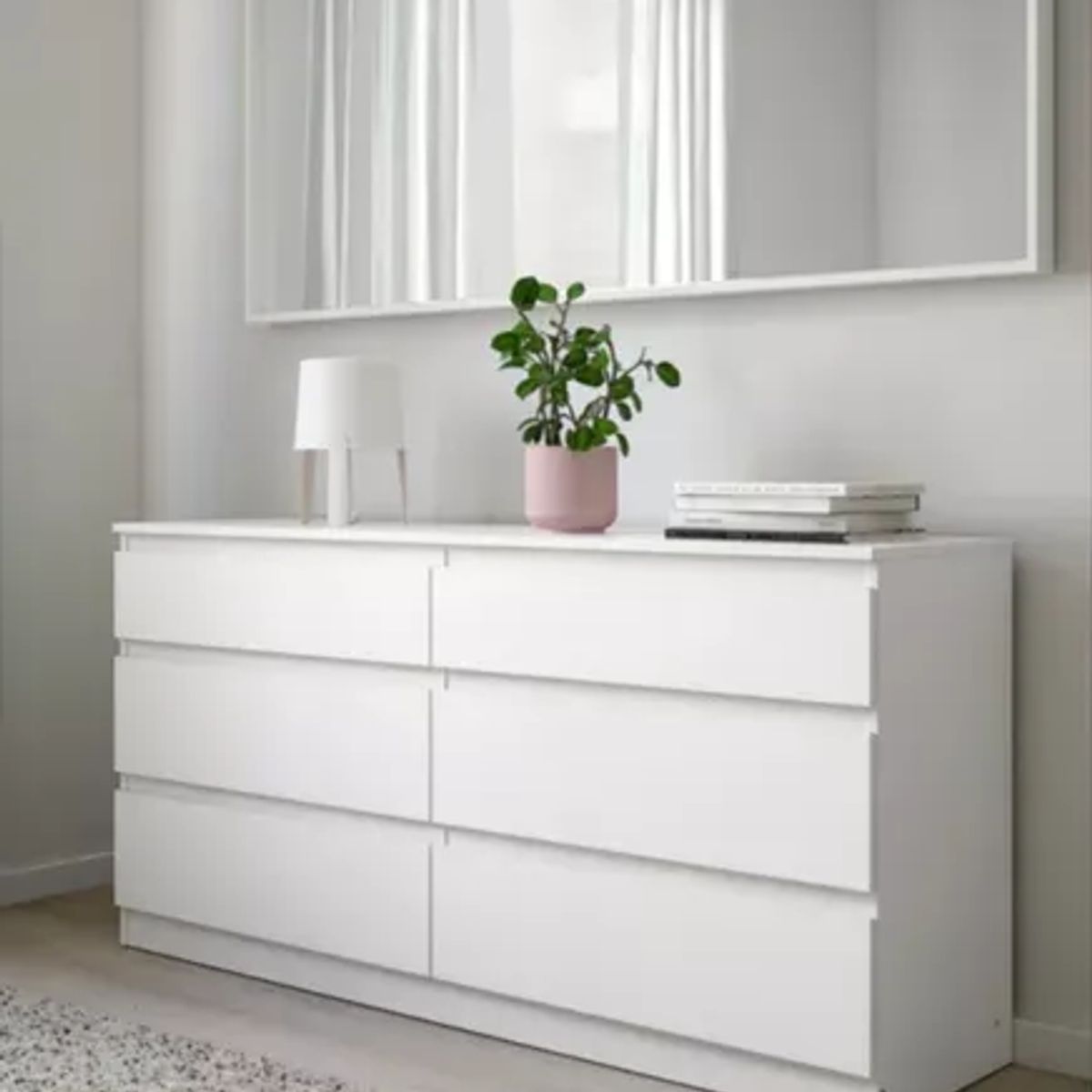 GENERICO - COMODA DE MELAMINE MODERNA BLANCA-