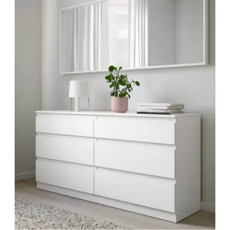 GENERICO - COMODA DE MELAMINE MODERNA BLANCA-