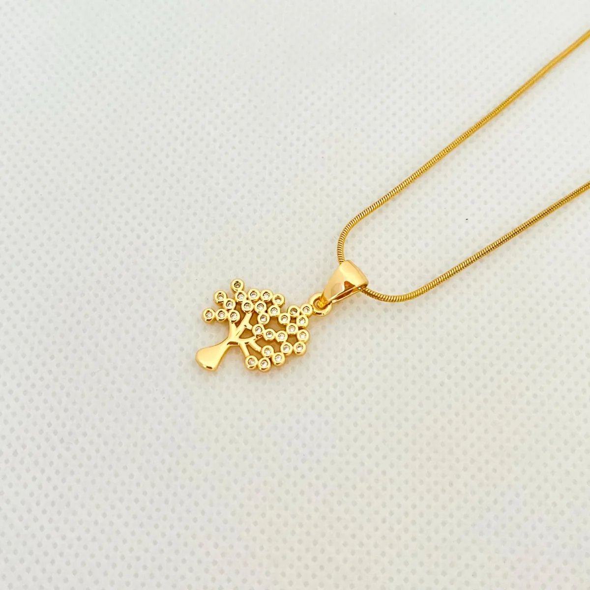 GENERICO - Collar de Acero Árbol de la Vida 43 cm