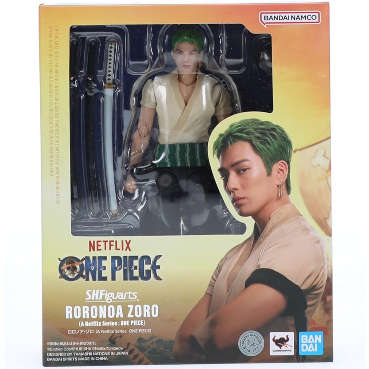 BANDAI - One Piece  SH Figuarts Roronoa Zoro Ver Netflix