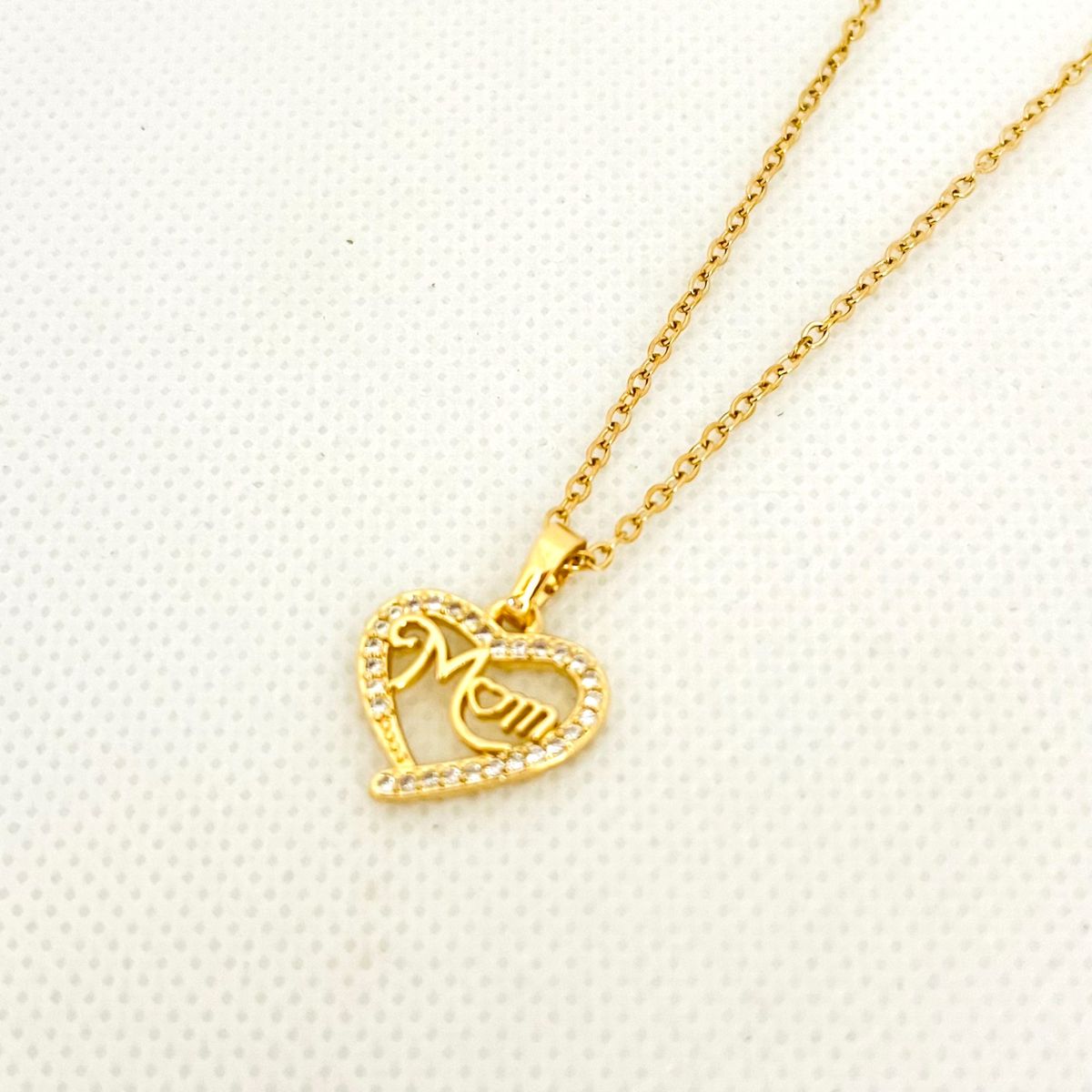 GENERICO - Collar de Acero Corazón Mamá 43 cm