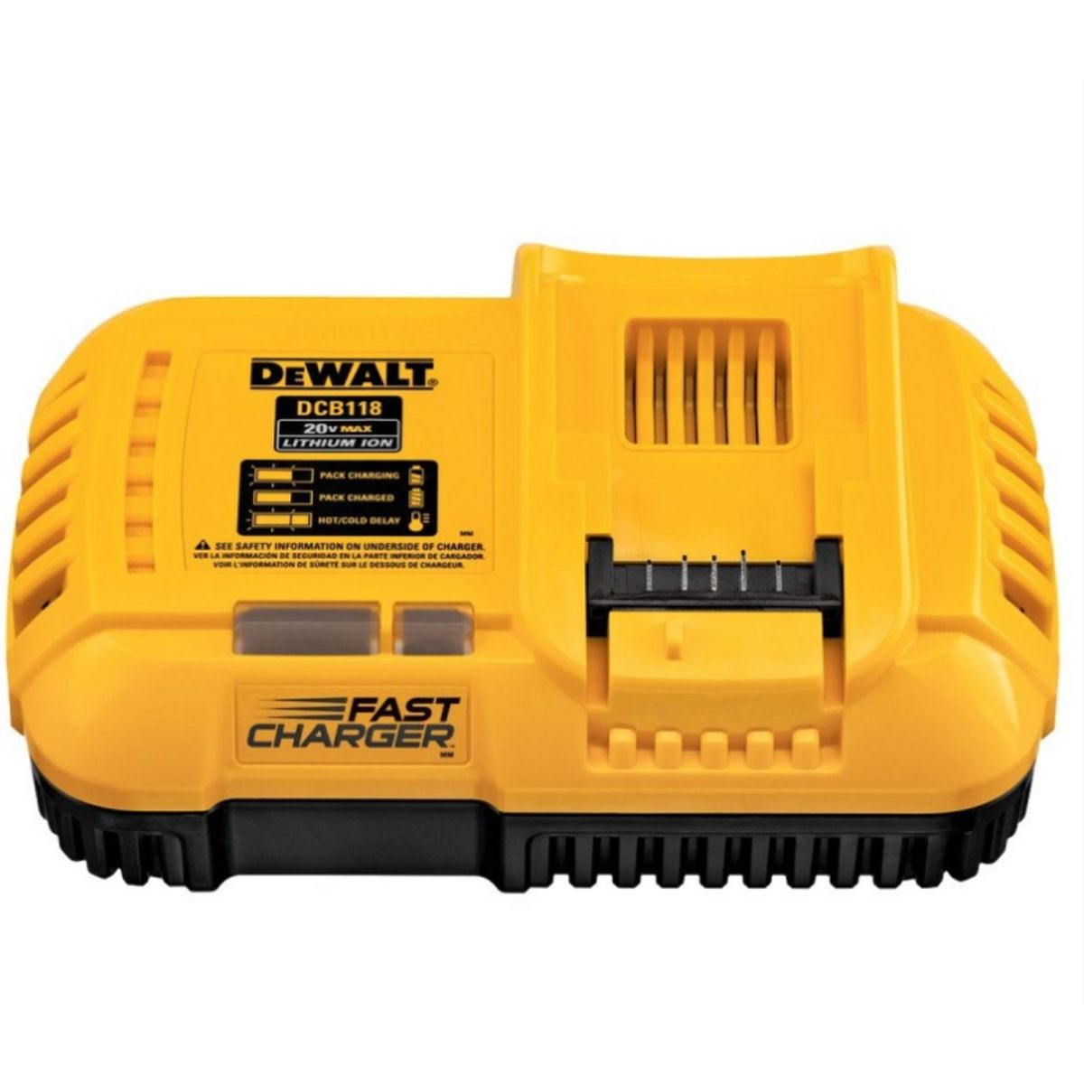 DEWALT - Cargador de Baterías Ion-Litio Rápido Flexvolt 20V60V Dewalt DCB118-B2