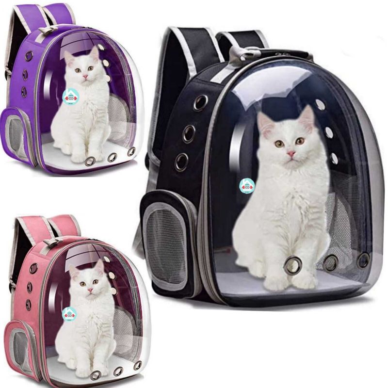 GENERICO - Mochila para Gato Mascotas Transparente