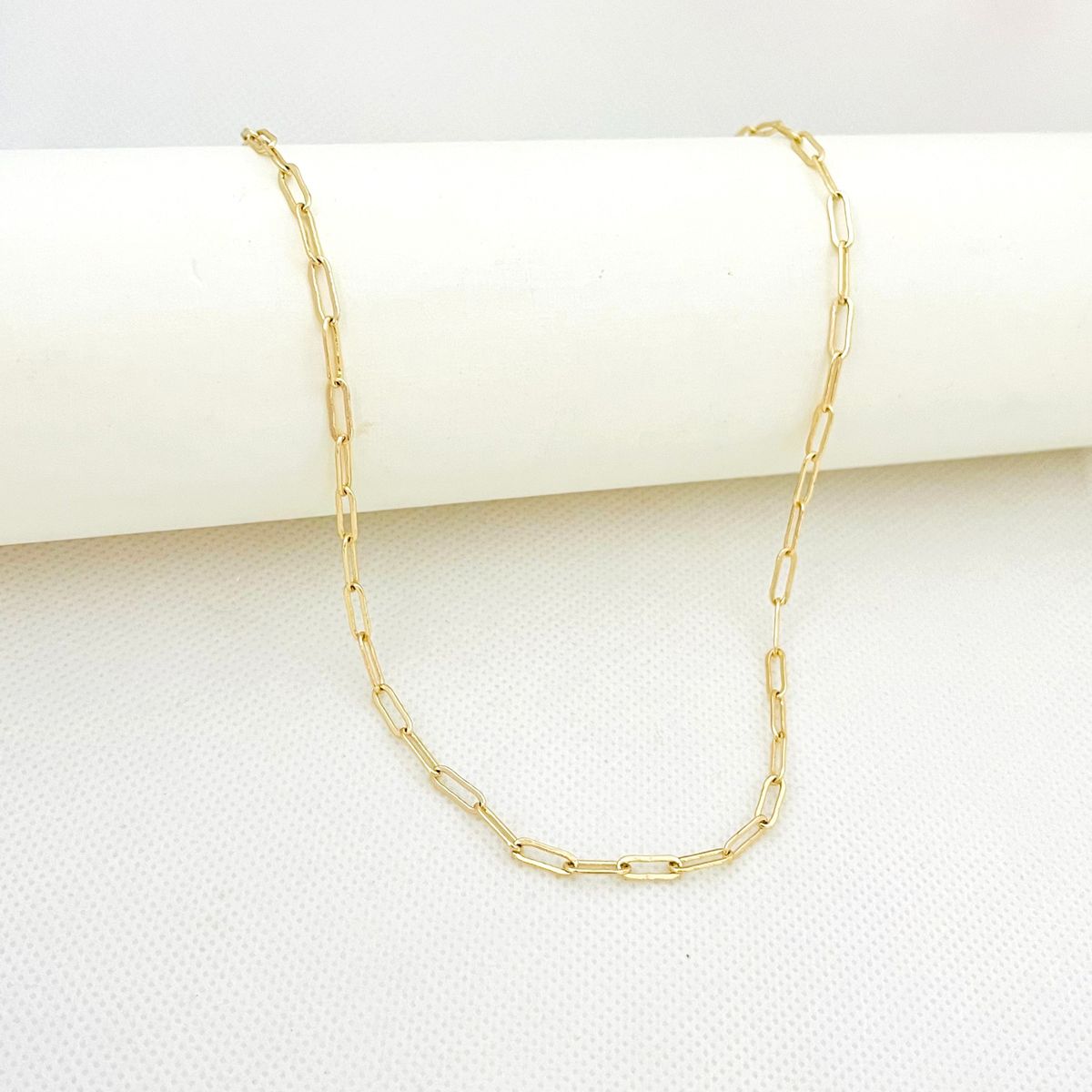 GENERICO - Collar de Acero Eslabon Calado 44 cm