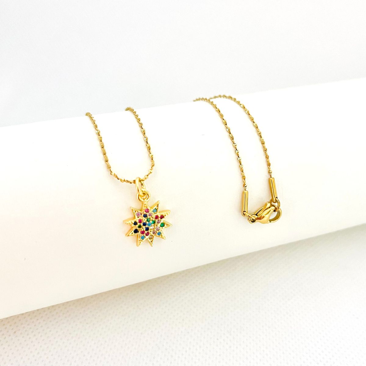 GENERICO - Collar de Acero Estrella 43 cm