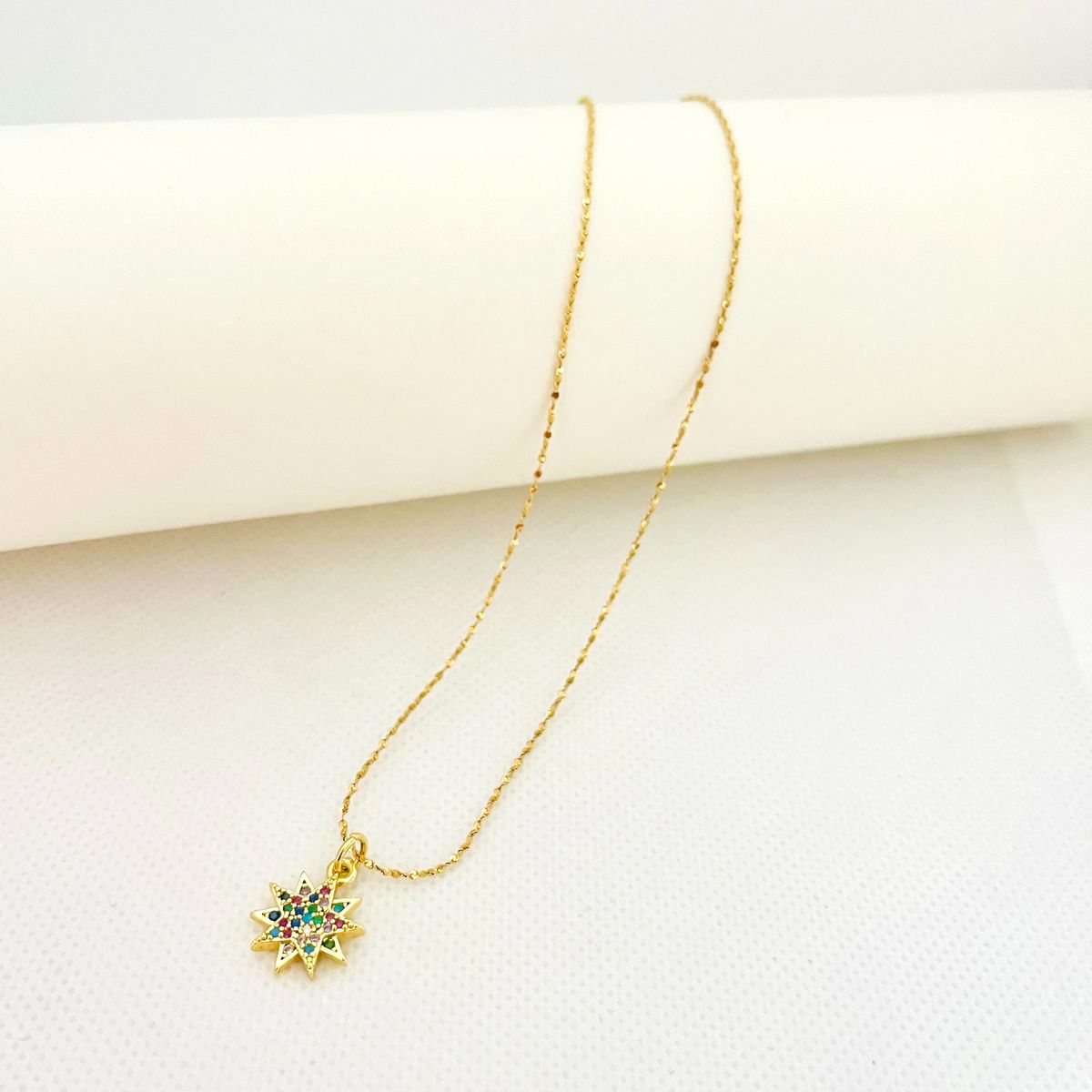 GENERICO - Collar de Acero Estrella 43 cm