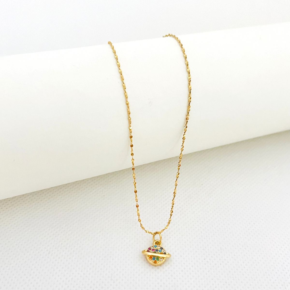 GENERICO - Collar de Acero Planeta 43 cm