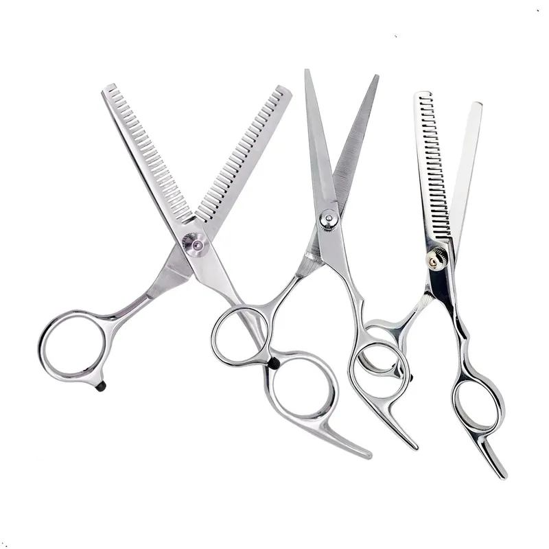 GENERICO - Combo Tijera de Corte Entresacar y Pulir Para Cabello