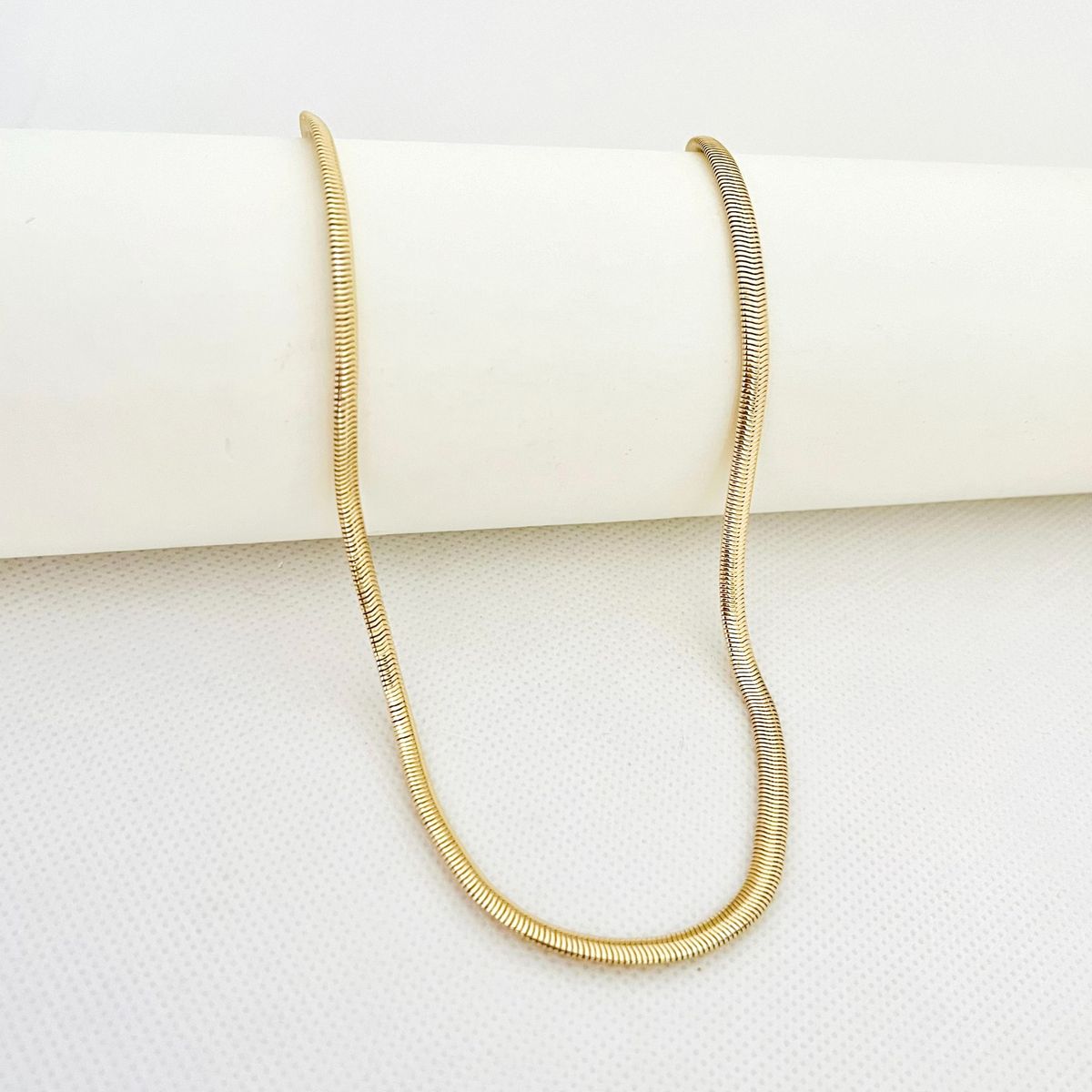 GENERICO - Collar de Acero Serpiente 44 cm