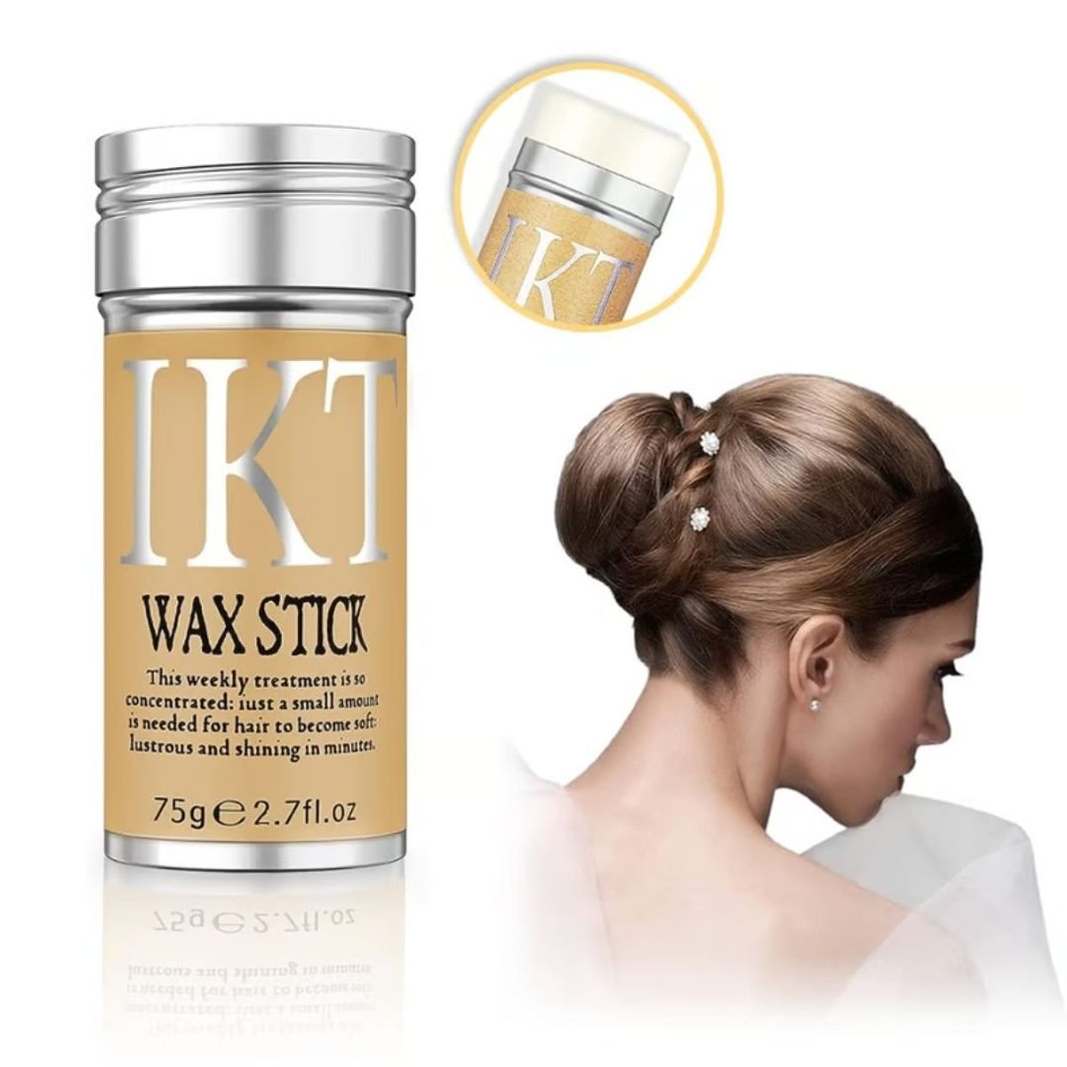 GENERICO - Barra de Cera para cabello - Eliminar el frizz