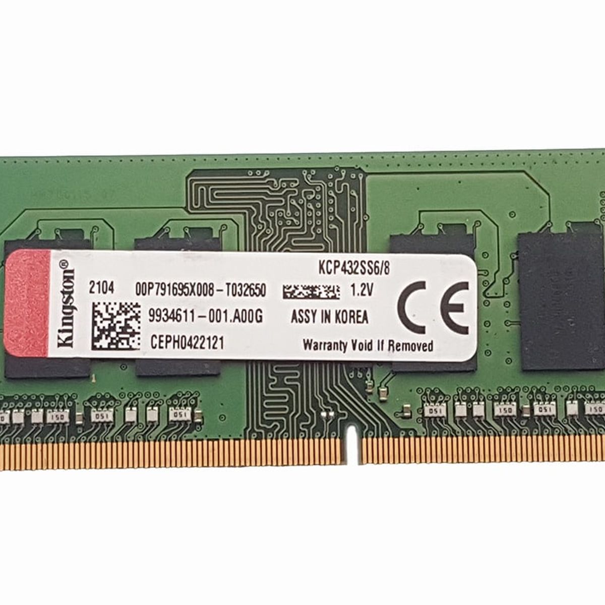 KINGSTON - Memoria RAM 8GB para laptop Kingston DDR4 3200MHz
