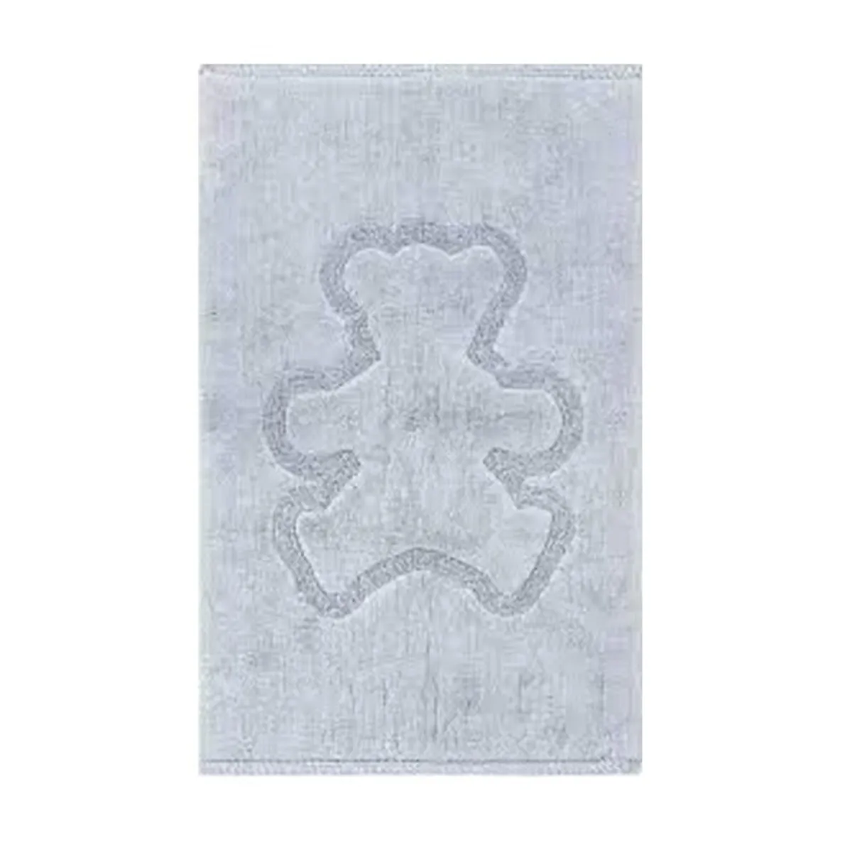 NATHAN - Alfombra Infantil de Algodón Oso Azul 180x130