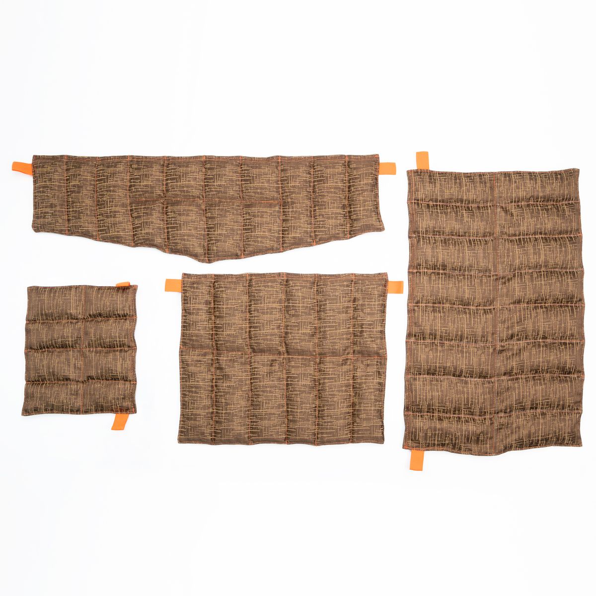 GENERICO - Compresa de Semilla 4 PZS  - Hierbas Aromáticas Color Marrón Mostaza