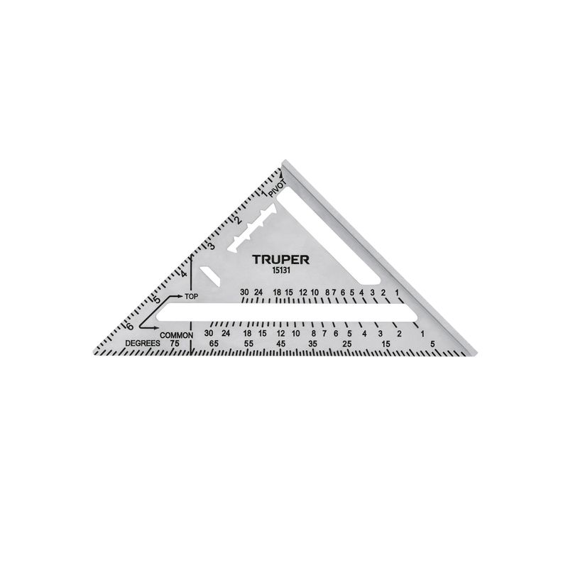 TRUPER - Escuadra 7" de Aluminio para Drywall Muros de Yeso, Truper 15131