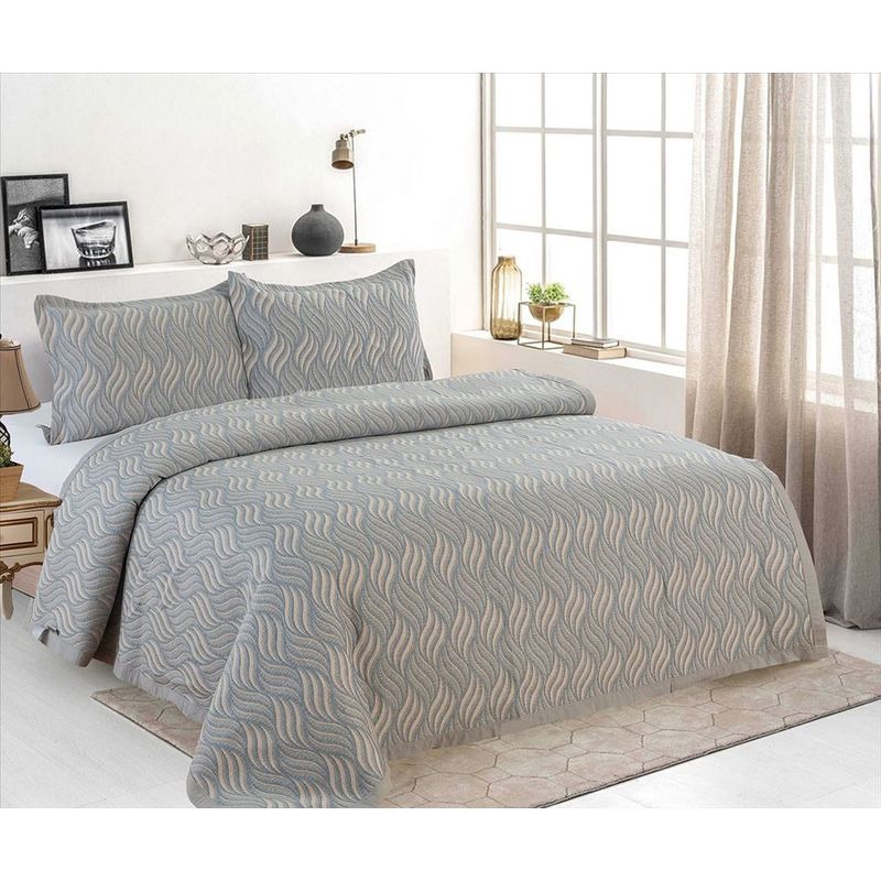 CASATEX - Cubrecama + Fundas de Almohada 2 Plazas - 100% Algodón