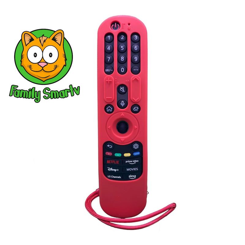 LG - Funda Control LG Magic Mr24 Forro Protector Anticaída Rojo