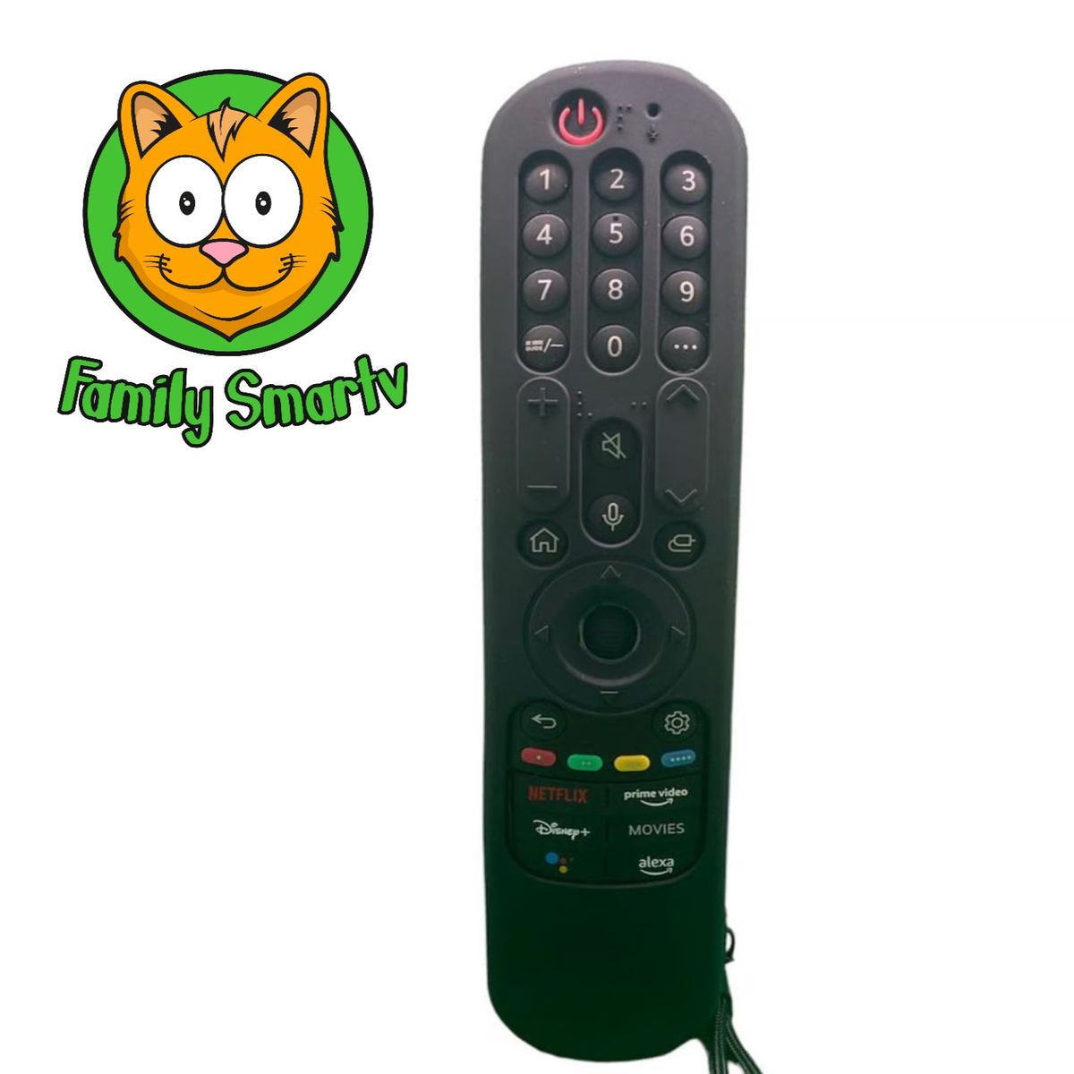 LG - Funda Control LG Magic Mr24 Forro Protector Anticaída Negro