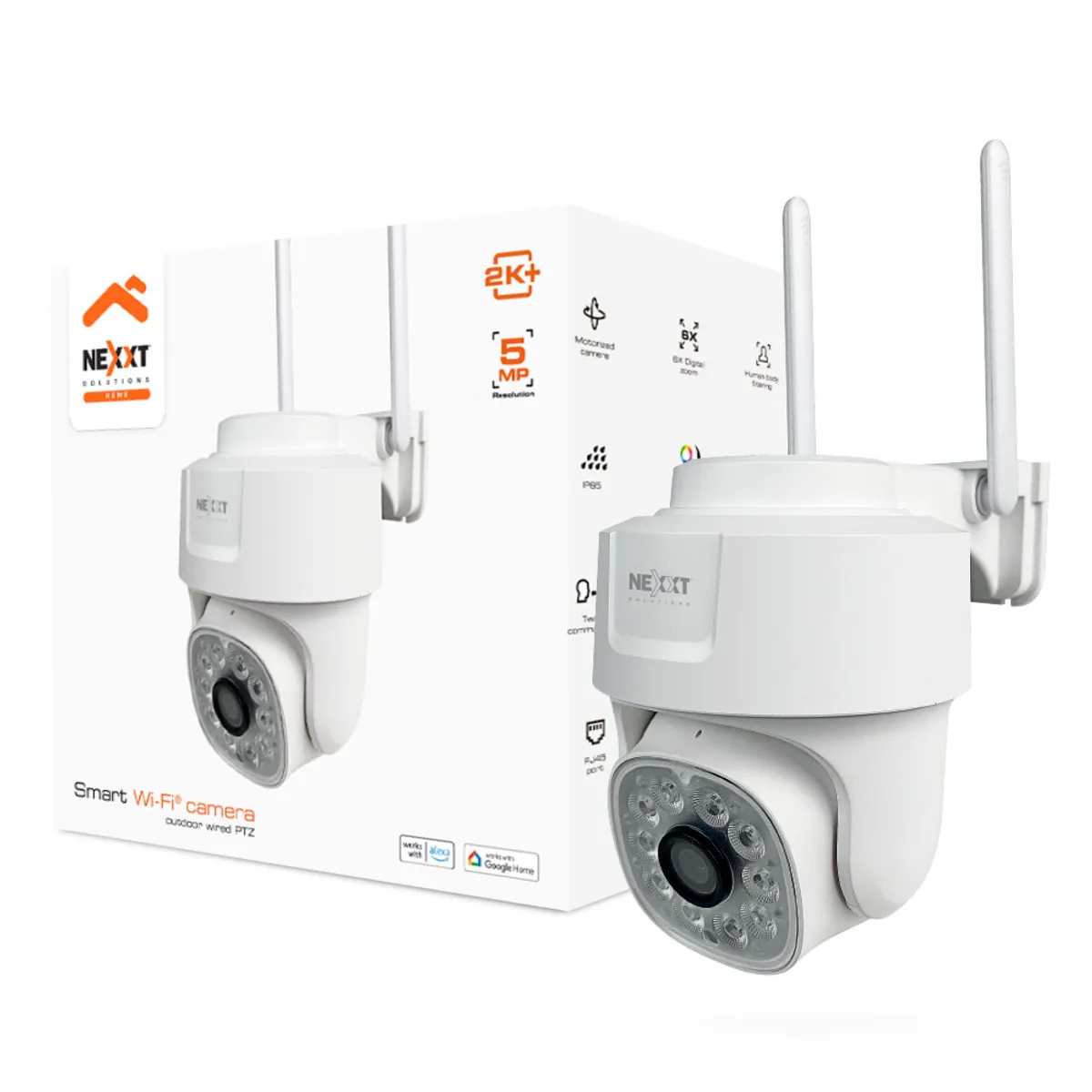 Nexxt Solutions - CÁMARA INTELIGENTE MOTORIZADA WI-FI PARA EXTERIORES 2K NEXXT NHC-OP10